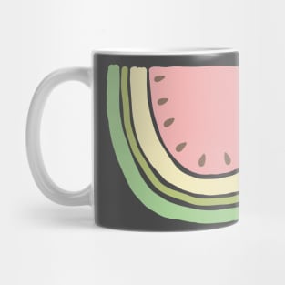 Boho Watermelon Slice Minimal Scandinavian Art Design Mug